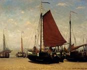 The Bomschuit Prinses Sophie On The Beach Scheveningen - 亨德里克·威廉·梅斯达赫